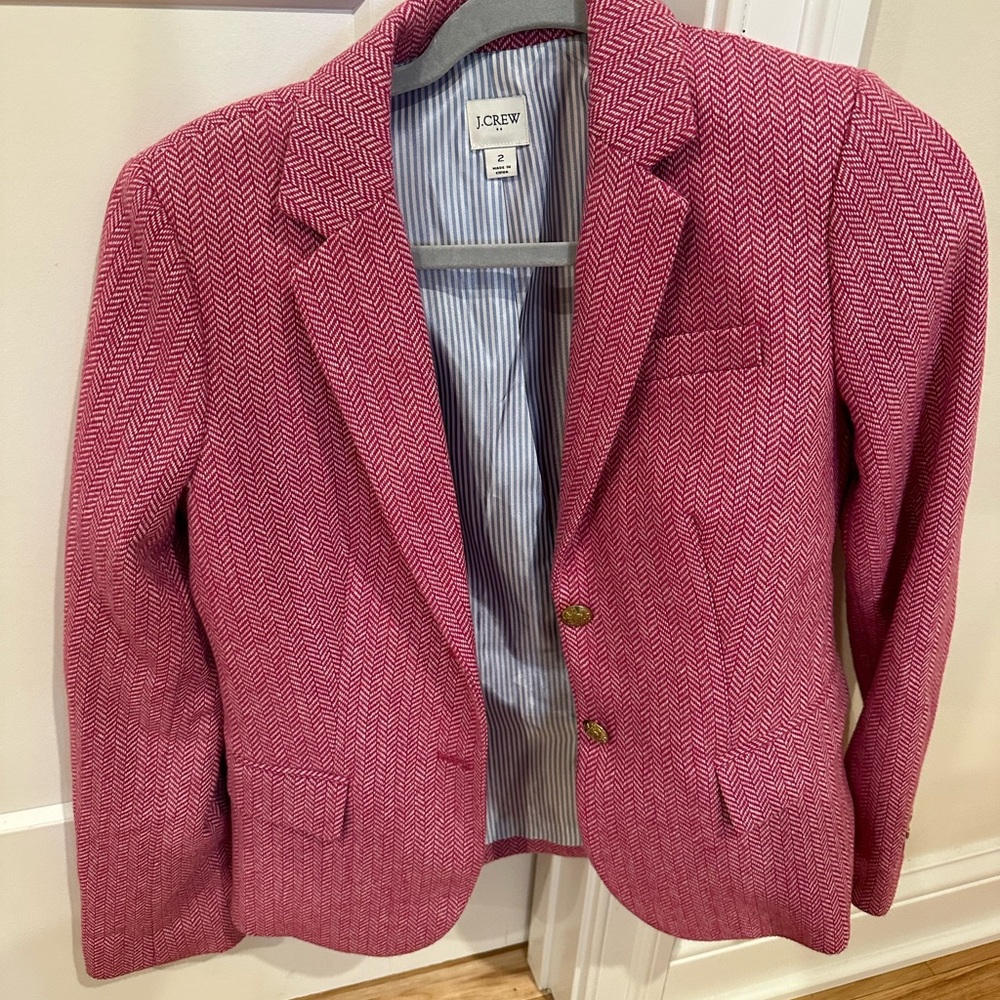 J crew blazer -hot pink